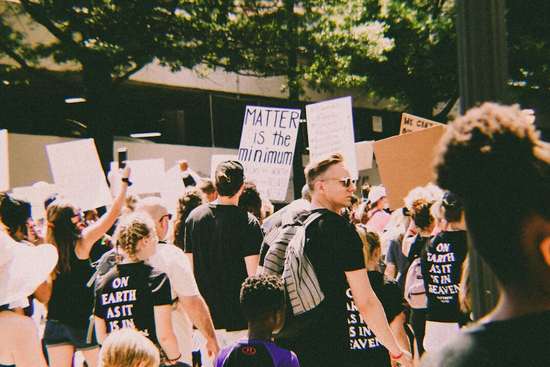 young people protesting