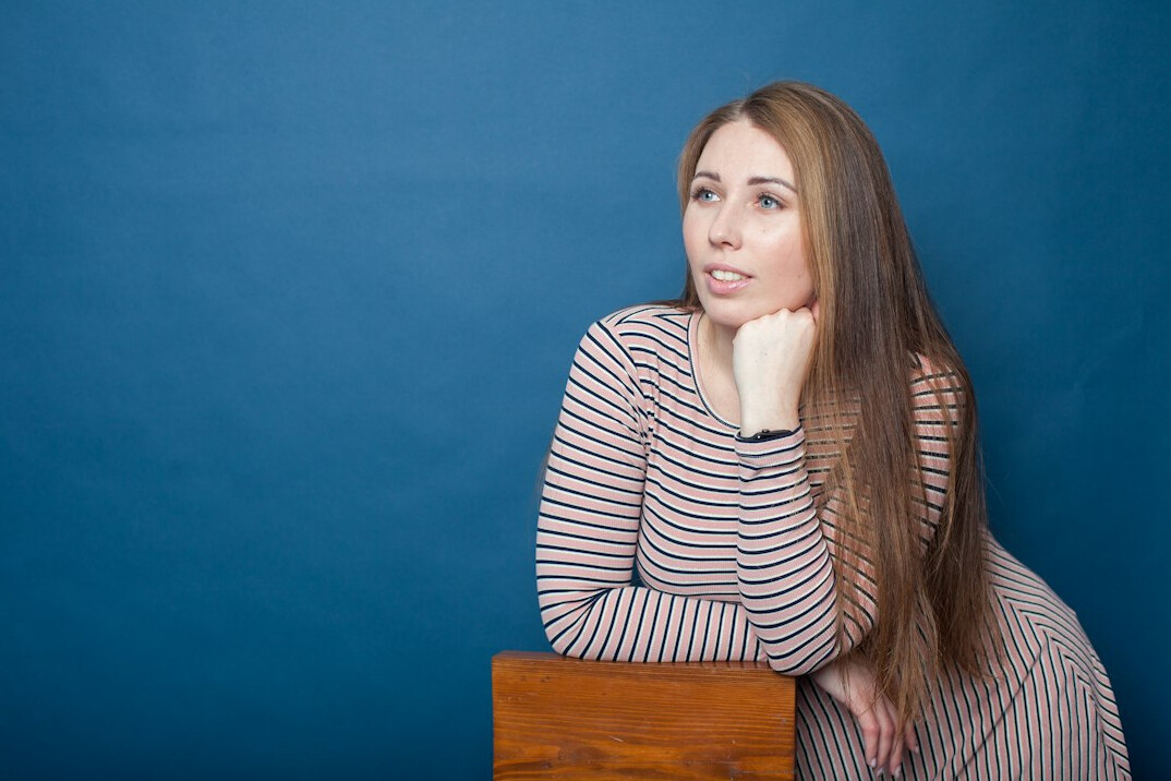 Studio portrait of a young woman data analyst